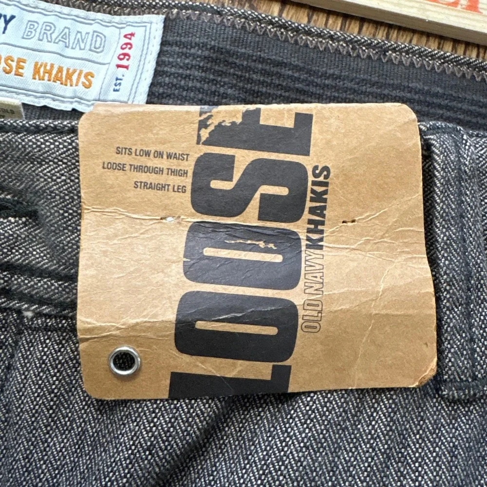 Deadstock y2k Old‎ Navy Loose Fit Pants Mens 36x30 Brown Baggy Streetwear 2006